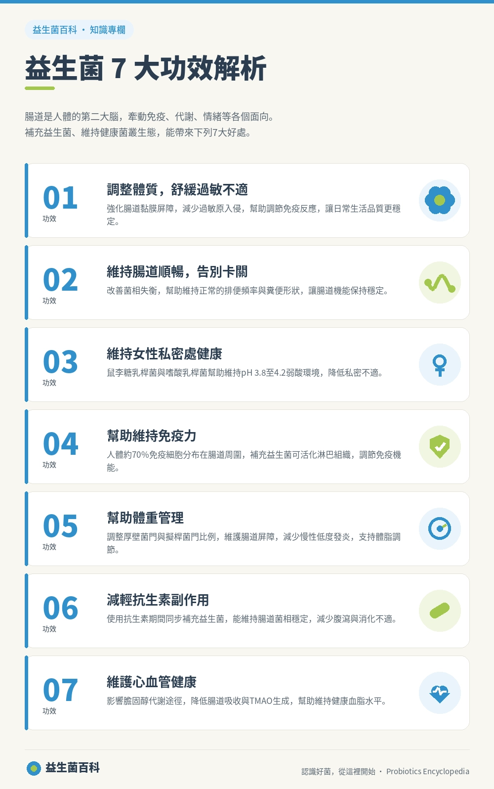 益生菌7大功效