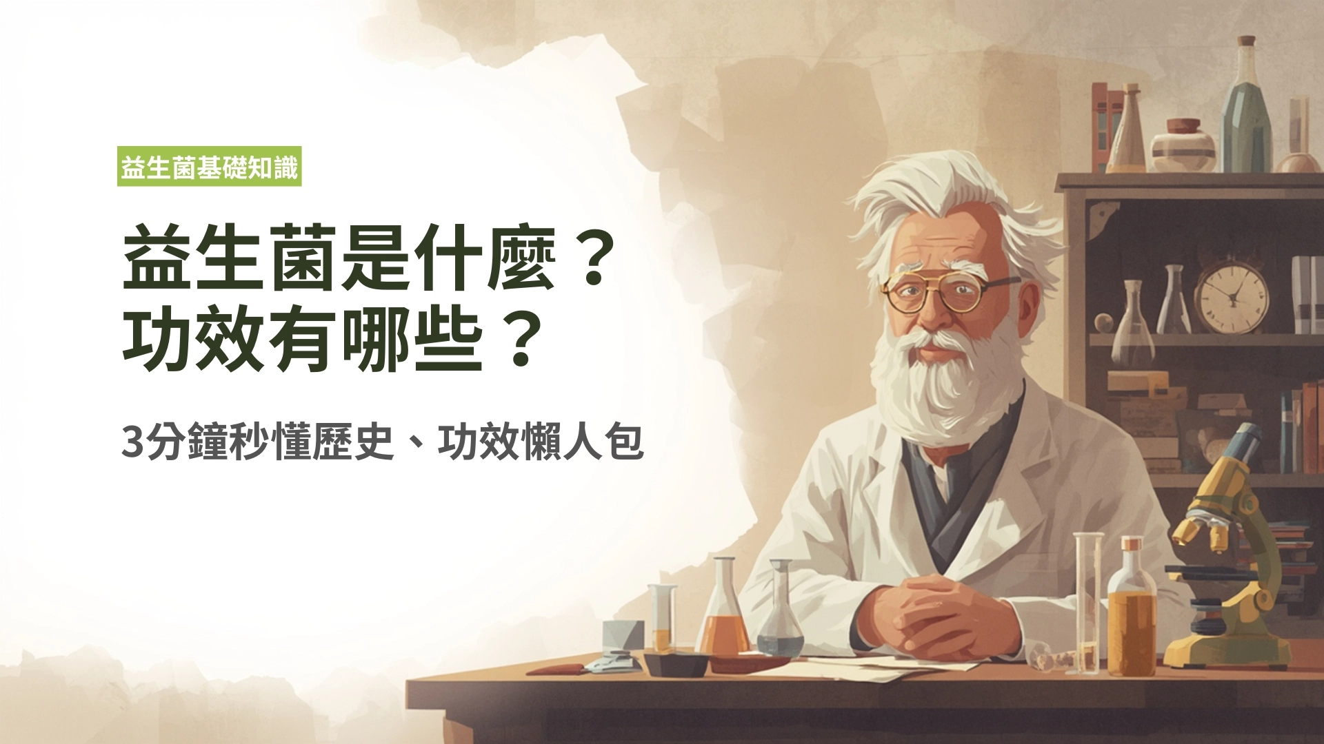 益生菌是什麼？3分鐘秒懂歷史、功效懶人包